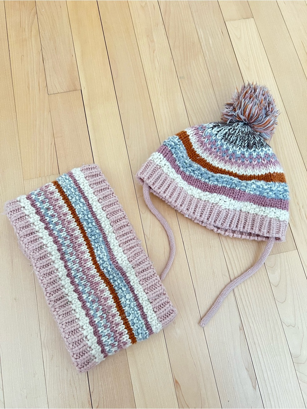 Zara knit hat + neck warmer